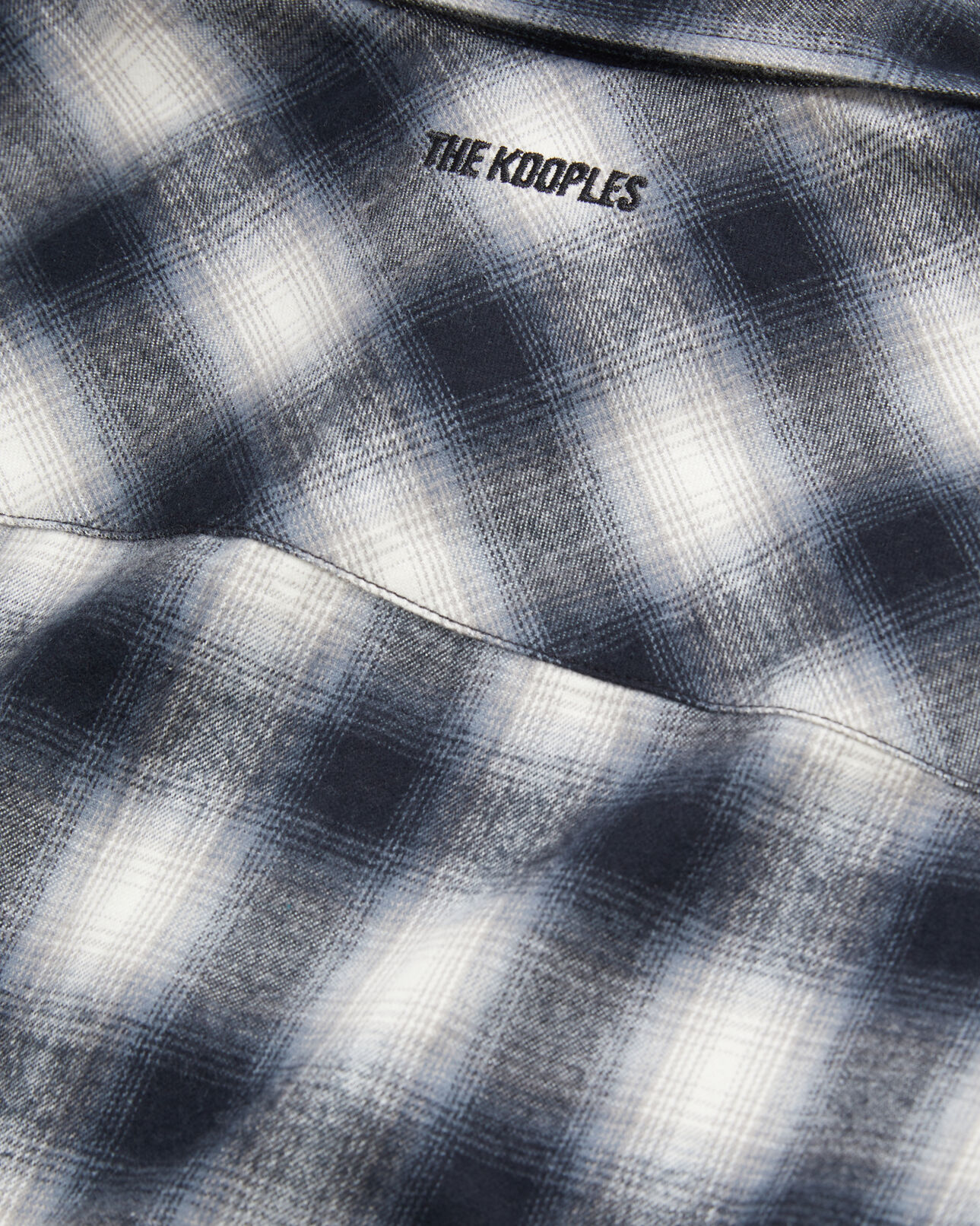 The Kooples HOMBRE BLACK WHITE sobrecamisa cuadros negros blancos