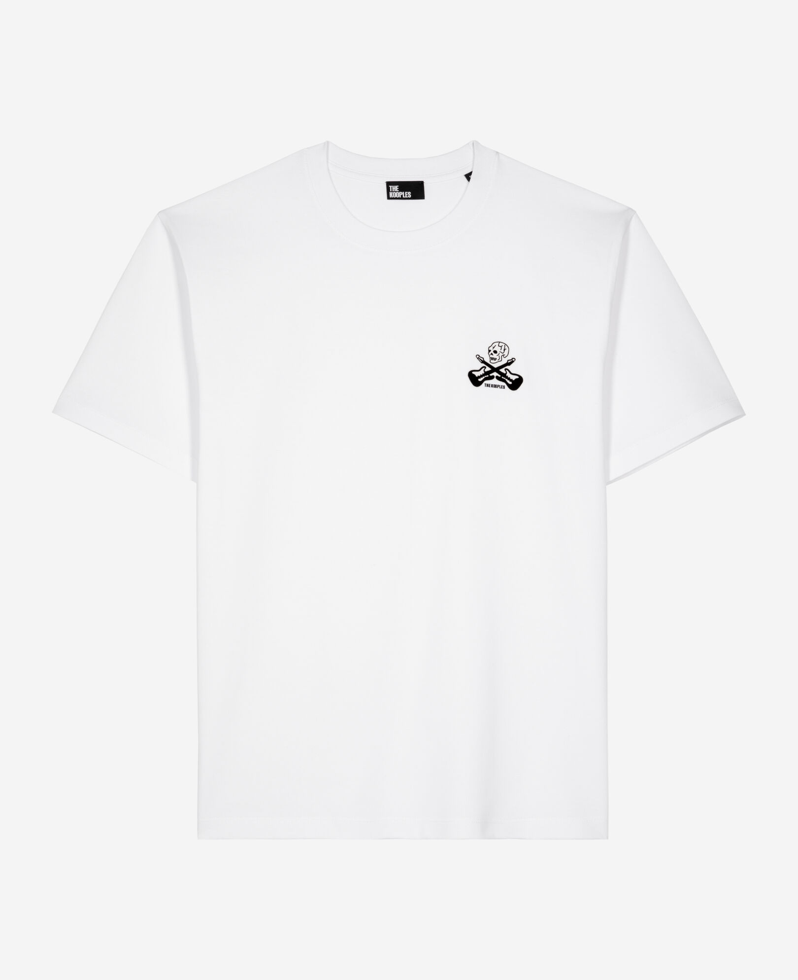 The Kooples HERREN WHITE weißes t-shirt mit beflockung