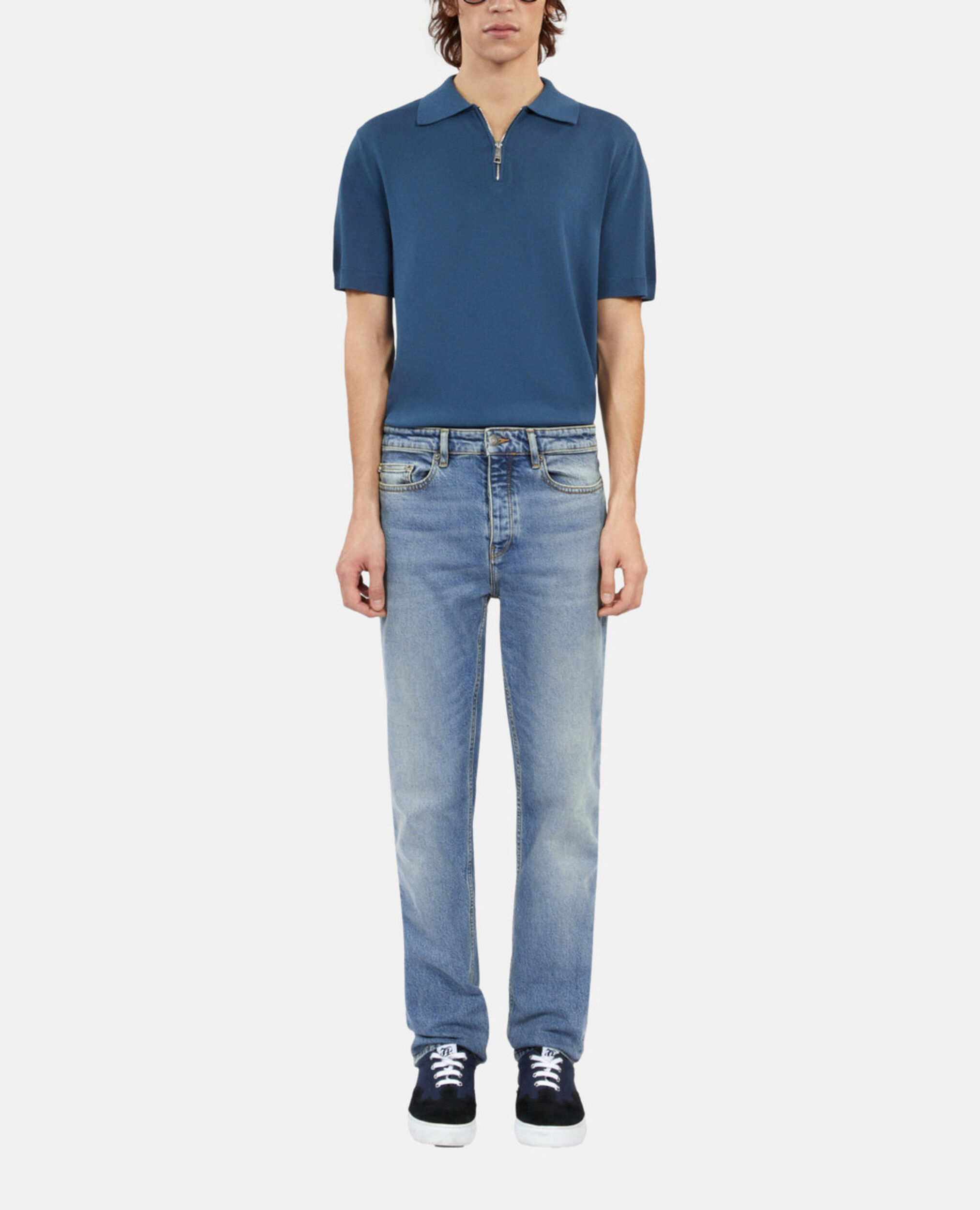 Jean bleu clair droit, BLUE DENIM, hi-res image number null