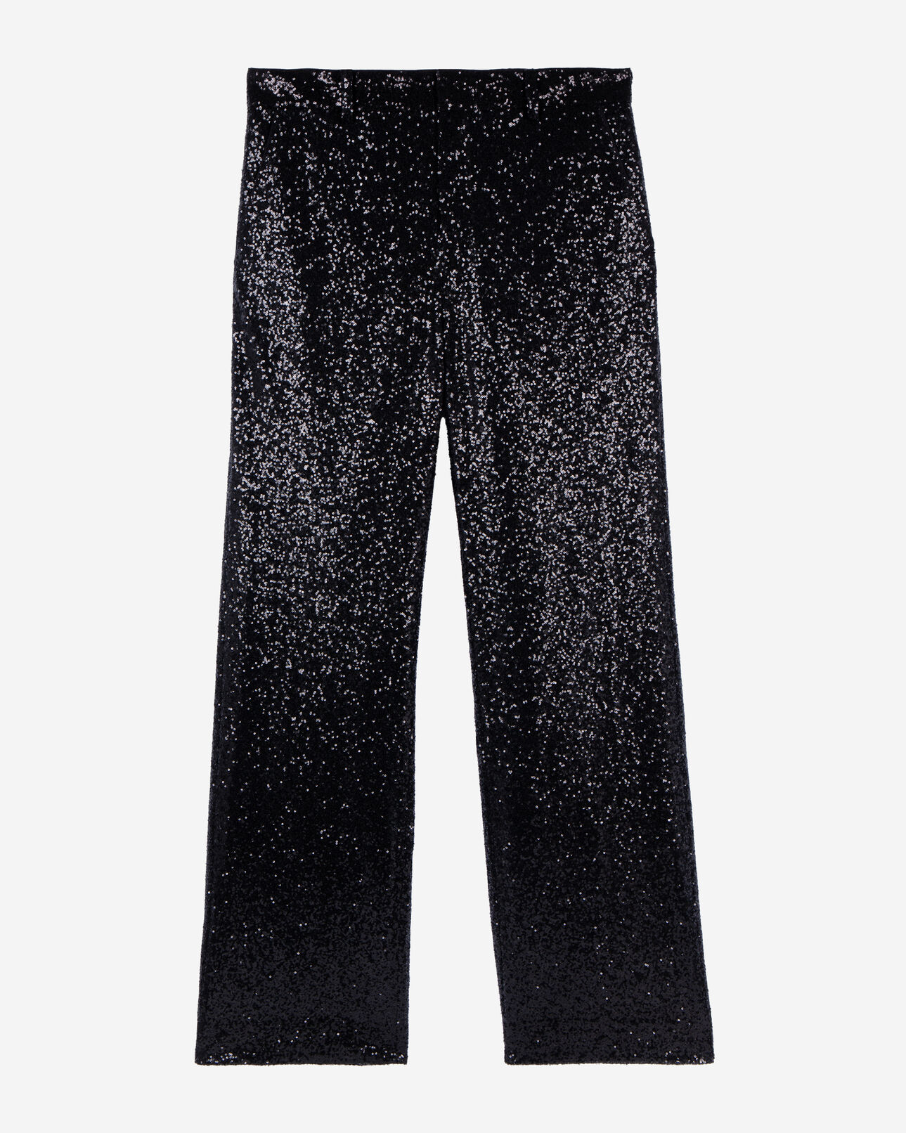 The Kooples HOMME BLACK pantalon droit à sequins noir