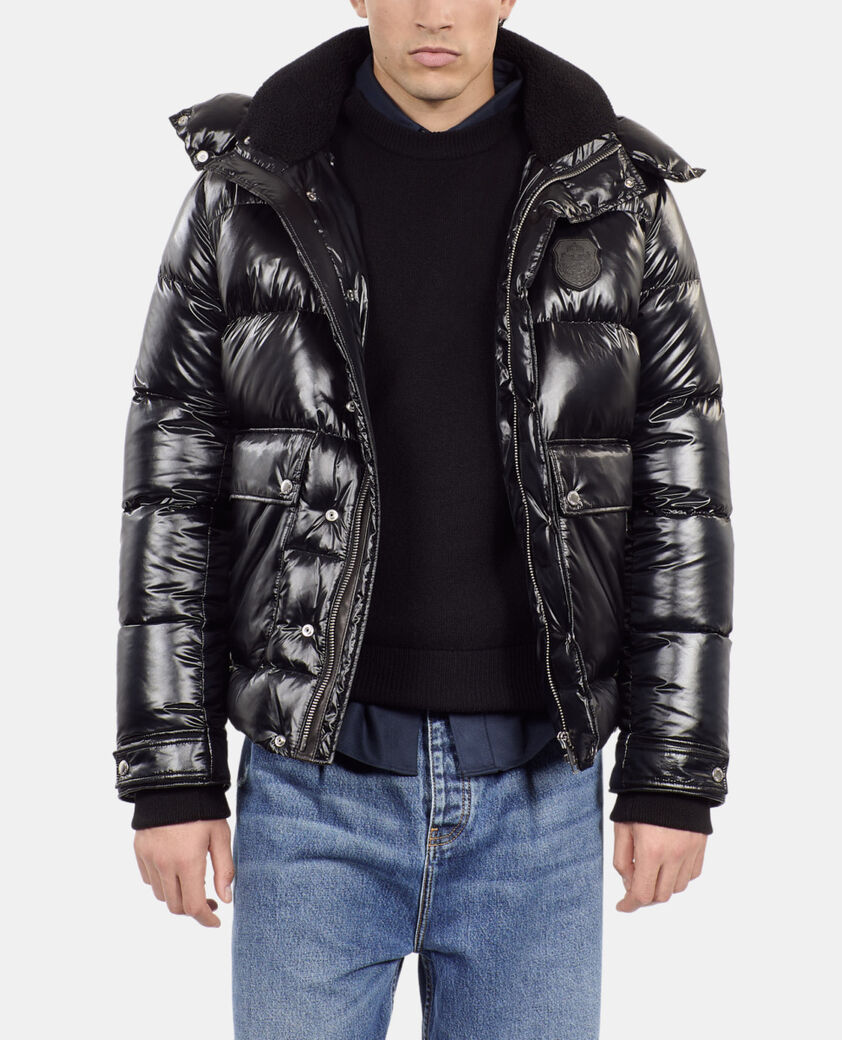 The Kooples MEN BLACK black blazon down jacket