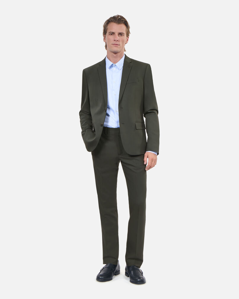 The Kooples HERREN KAKI khakifarbene anzughose aus wolle