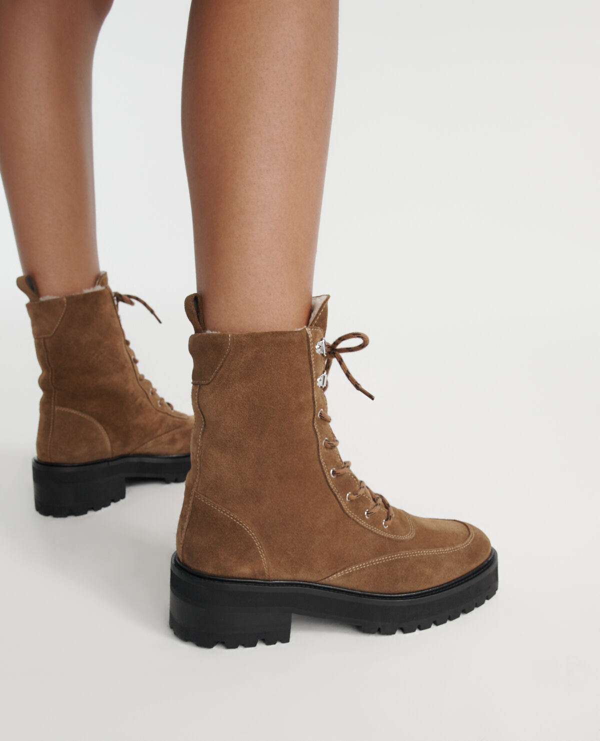 Boots fourrées camel on sale femme