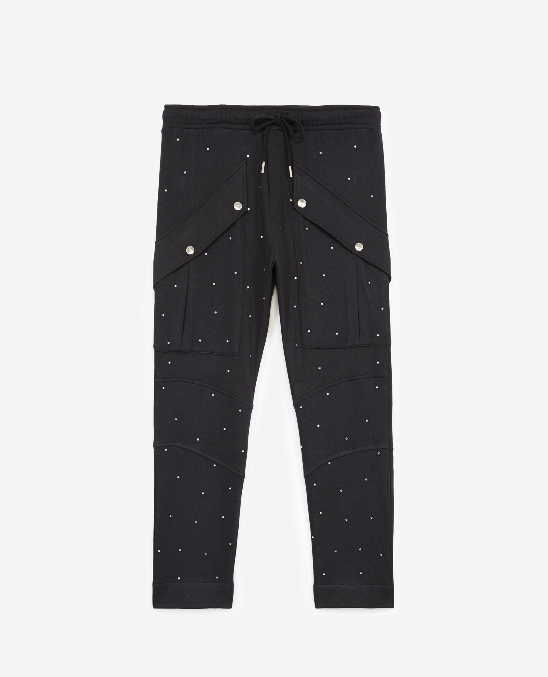 Black discount rhinestone joggers