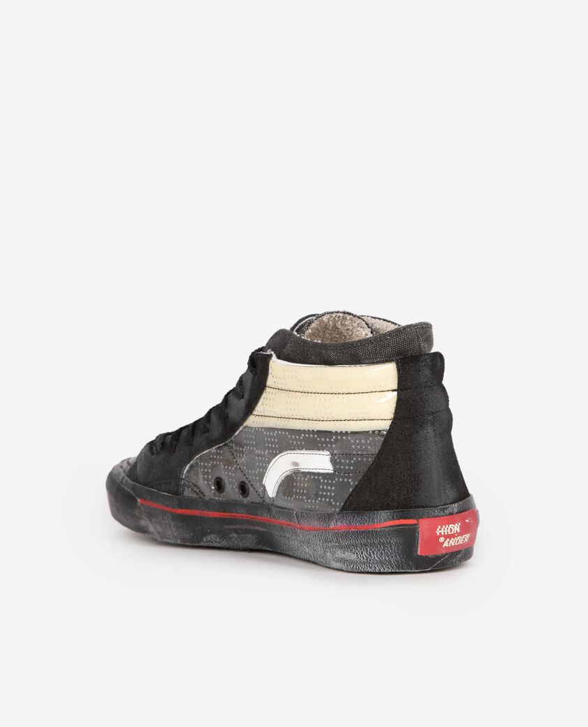 The Kooples MEN BLACK the kooples x hidn-ander black high-top sneakers