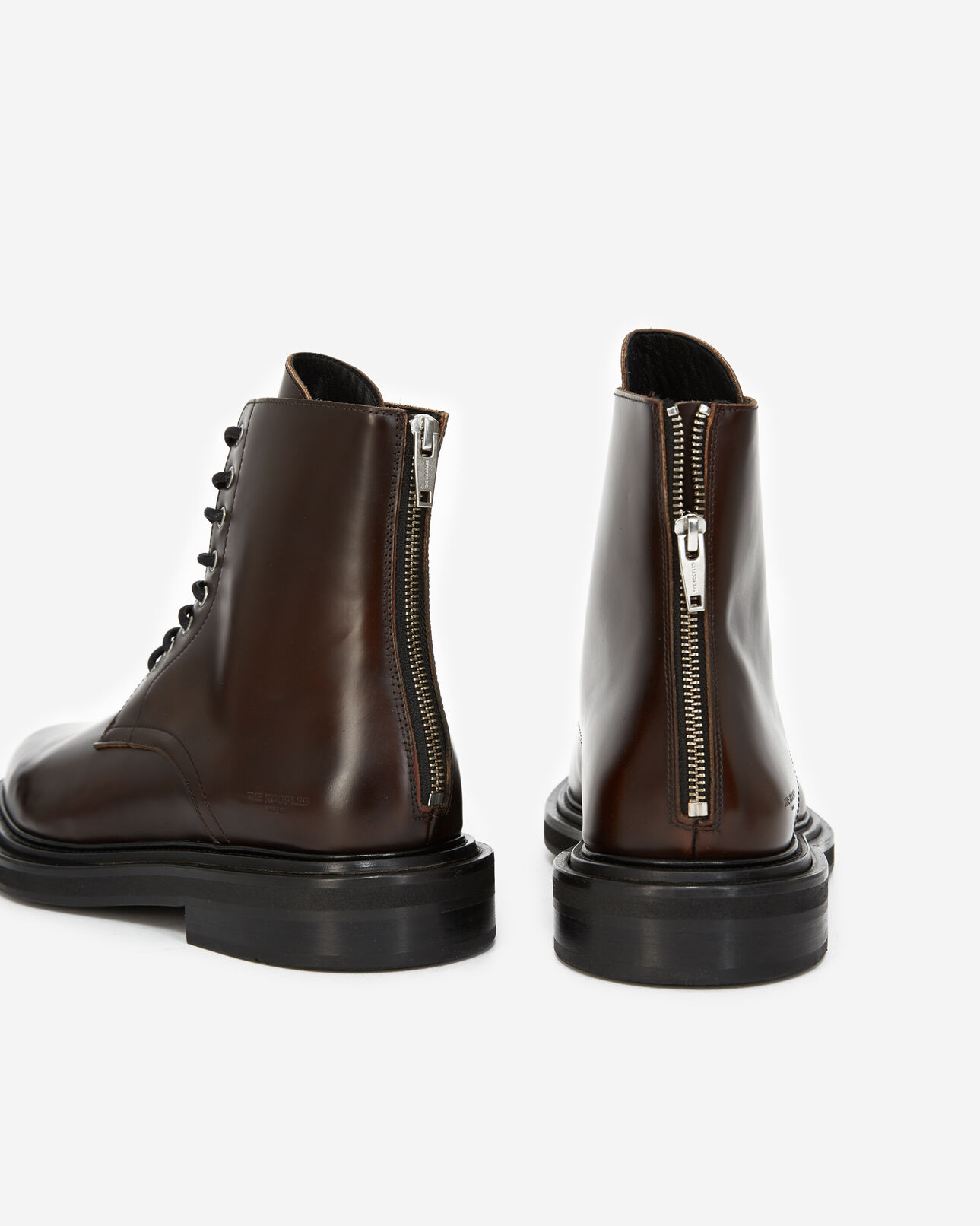 The Kooples HERREN BROWN lederboots braun dicke sohle