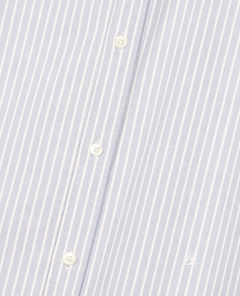 The Kooples HOMME BLUE chemise col contrast&eacute; ray&eacute;e bleue