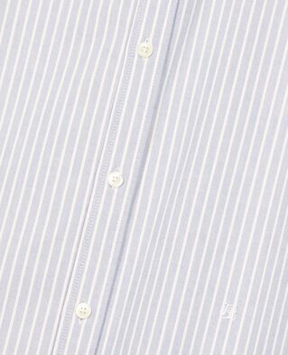 The Kooples H BLUE blue striped shirt with contrasting collar