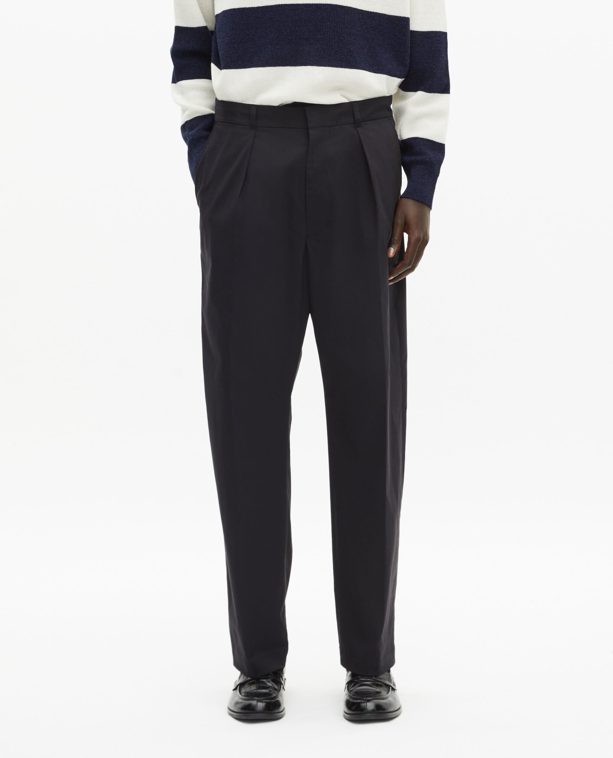 Black pegged pants, BLACK, hi-res image number null