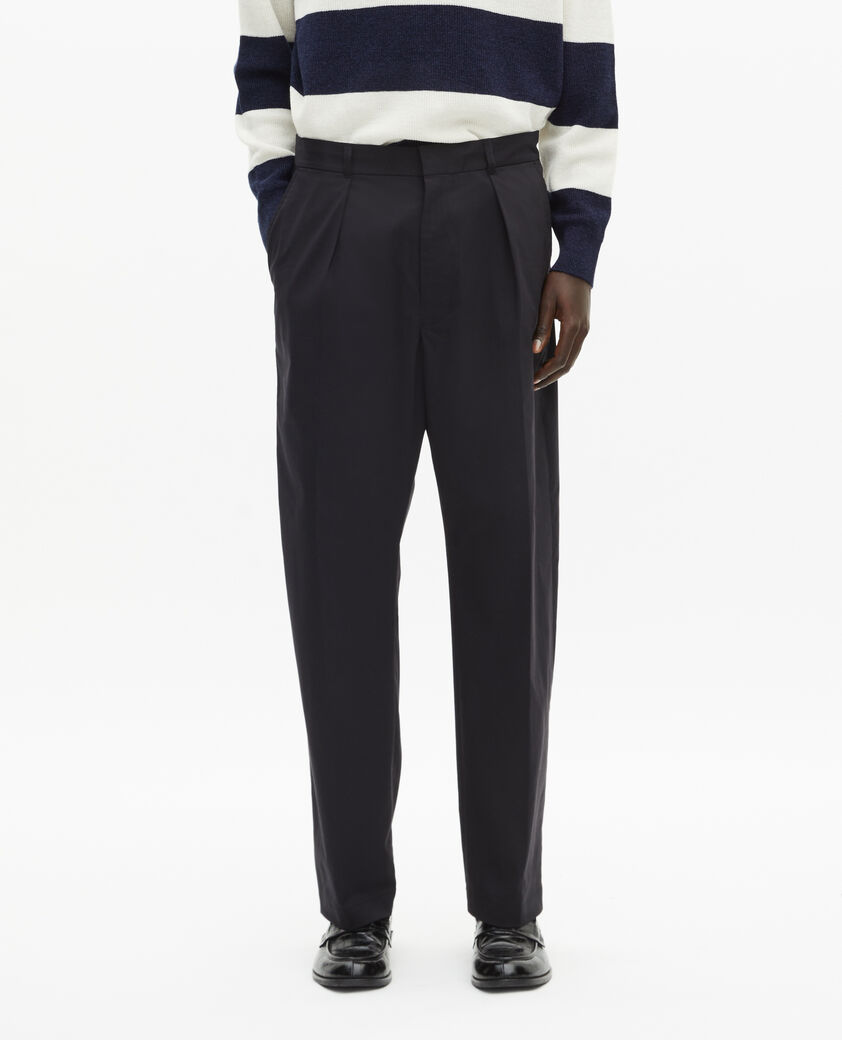The Kooples HOMME BLACK pantalon à pinces noir