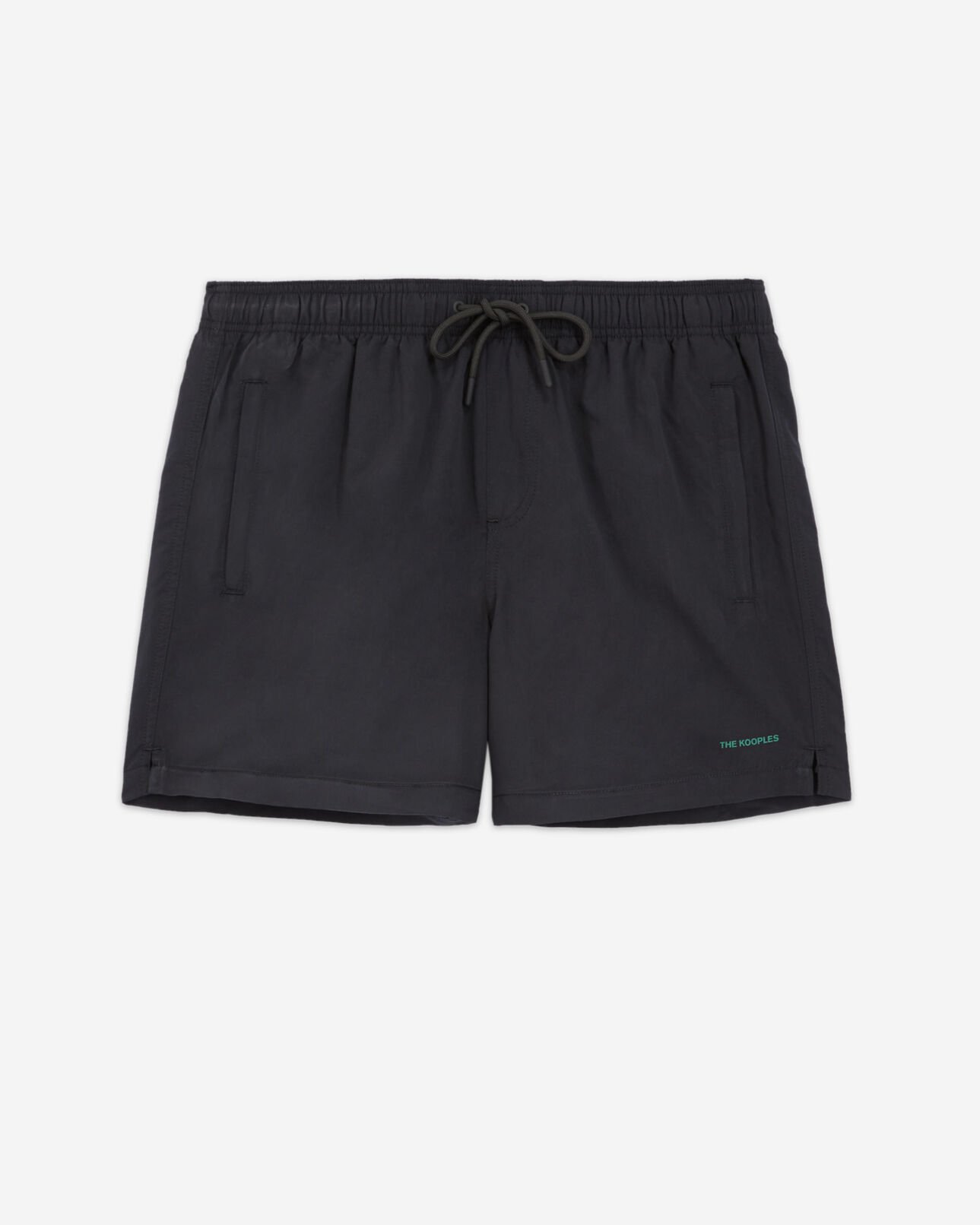 The Kooples MEN BLACK black swim shorts with small the kooples logo