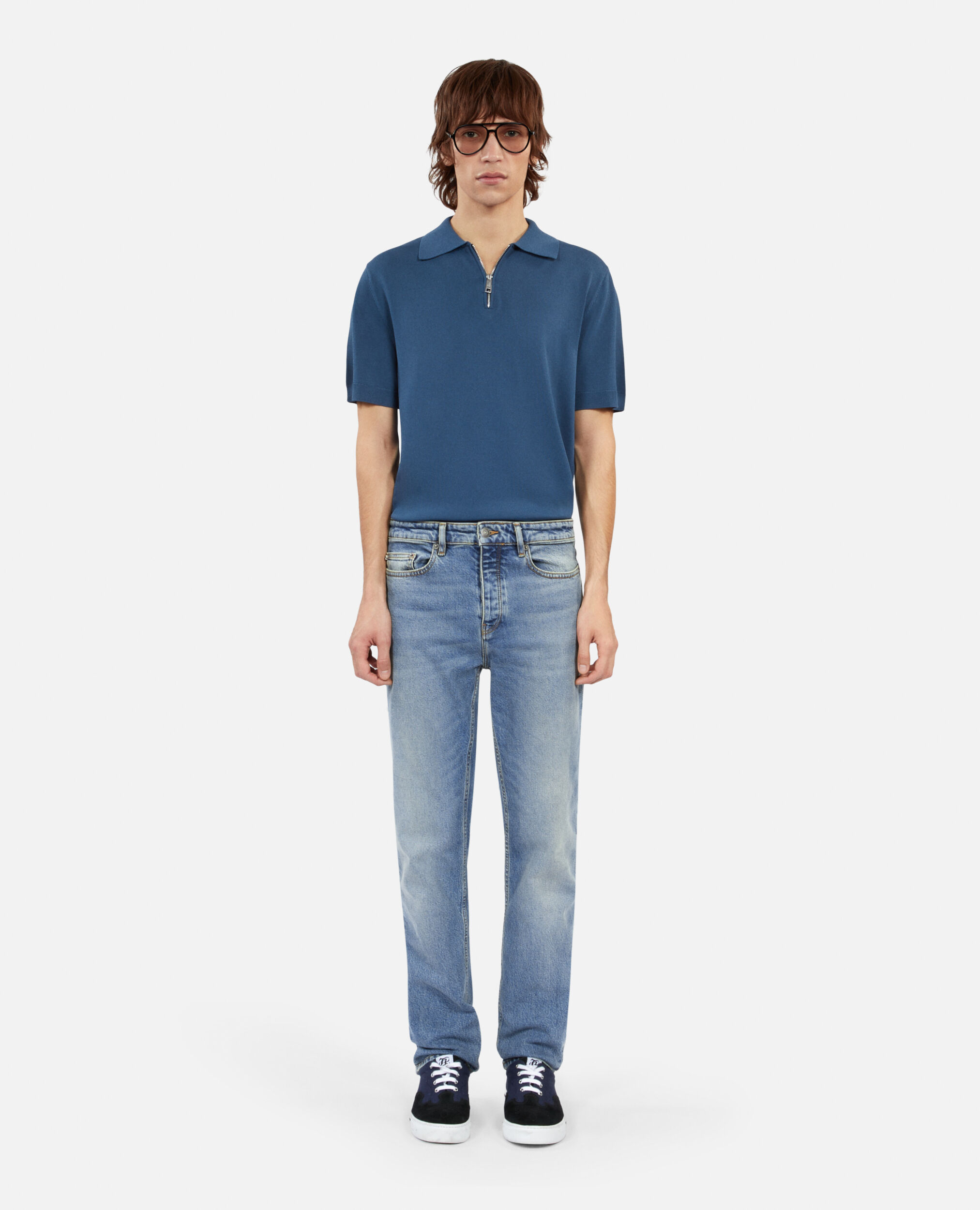 Hellblaue Jeans mit geradem Bein, BLUE DENIM, hi-res image number null