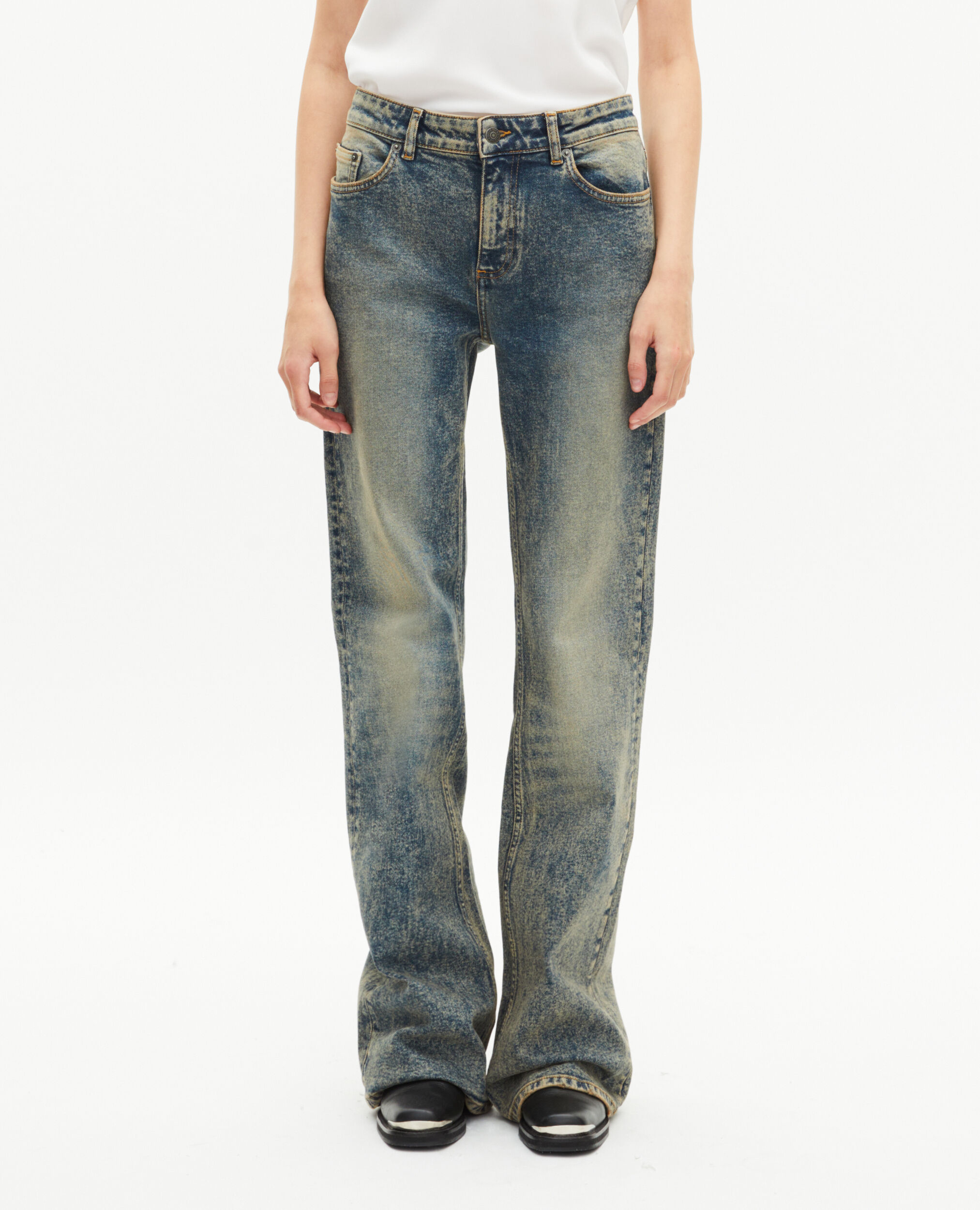 Jean bootcut bleu, BLUE, hi-res image number null