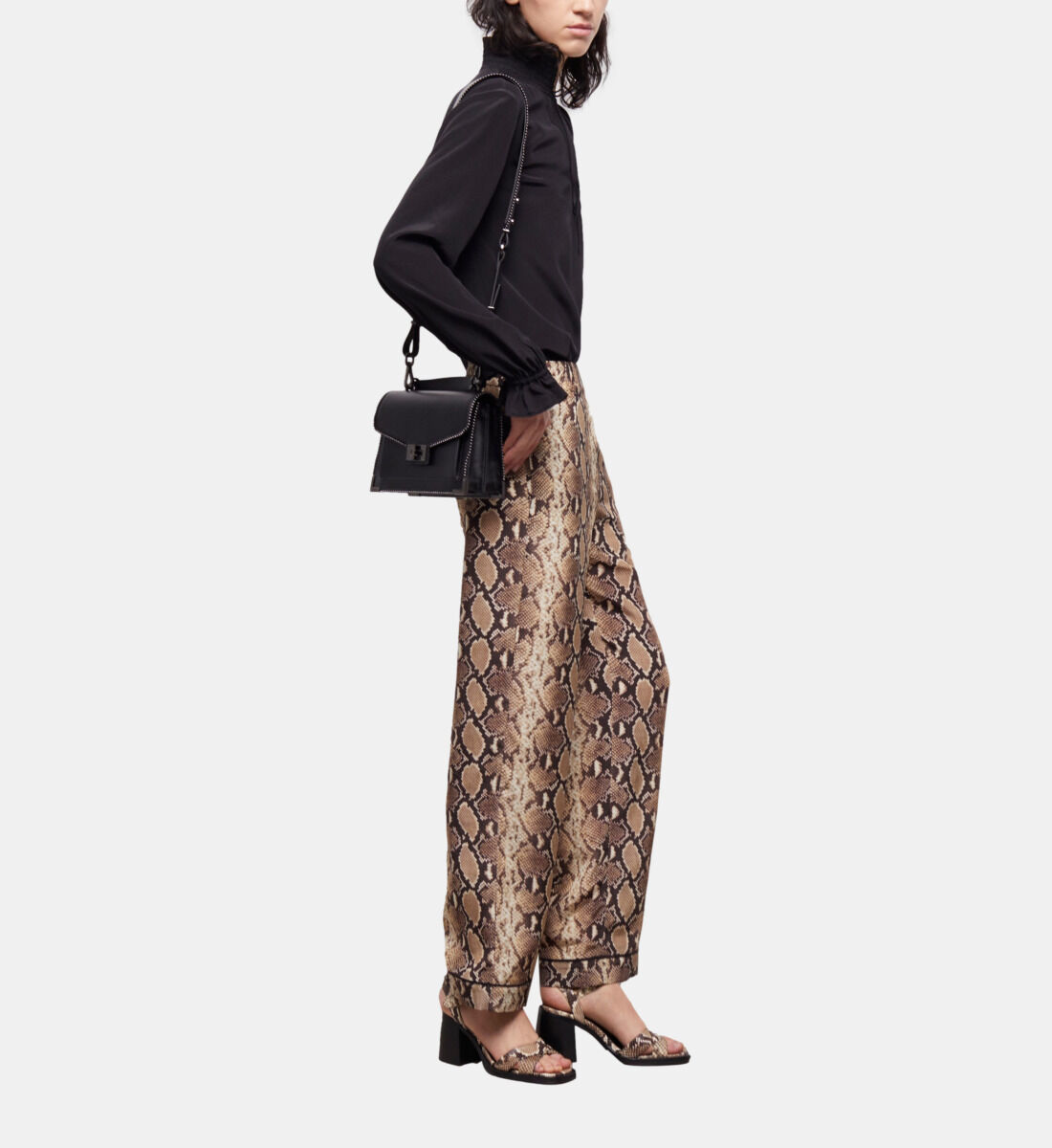 Snakeskin pants zara outlet