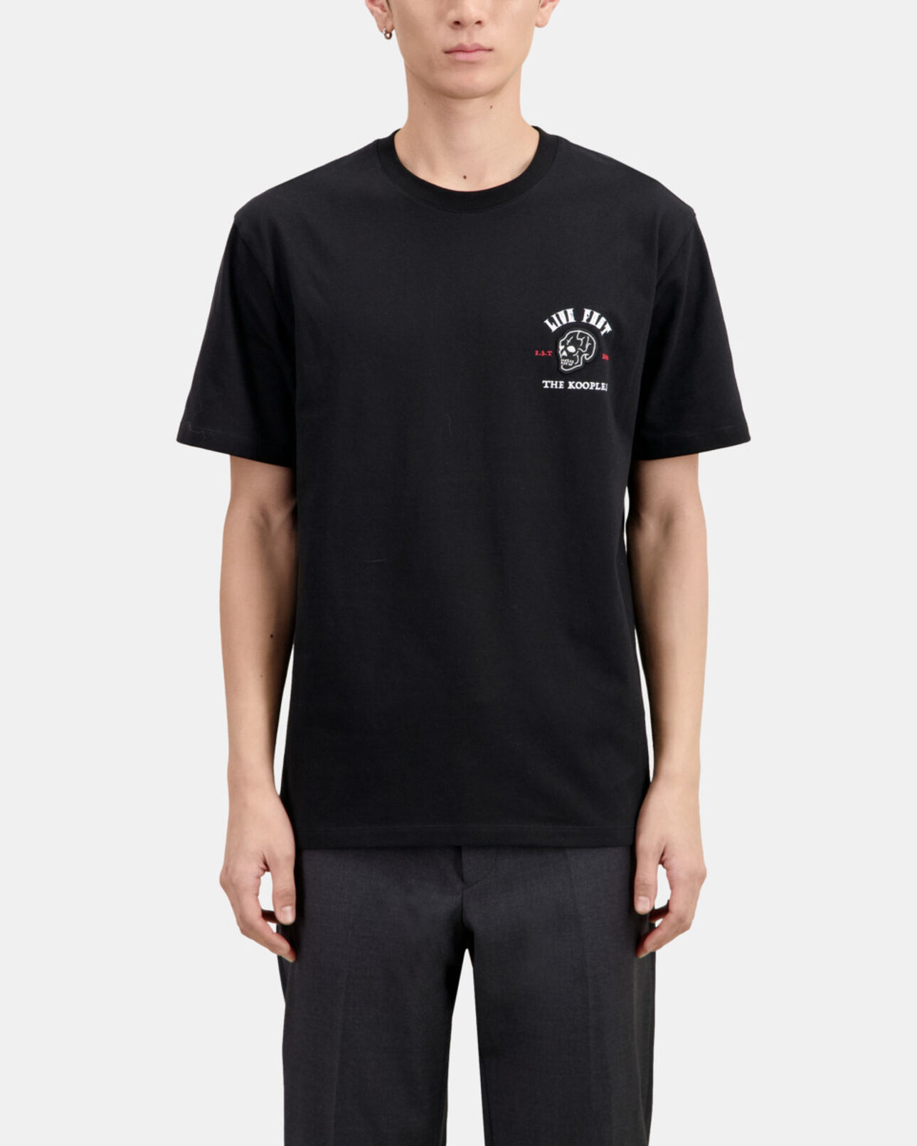 The Kooples MEN BLACK black live fast t-shirt