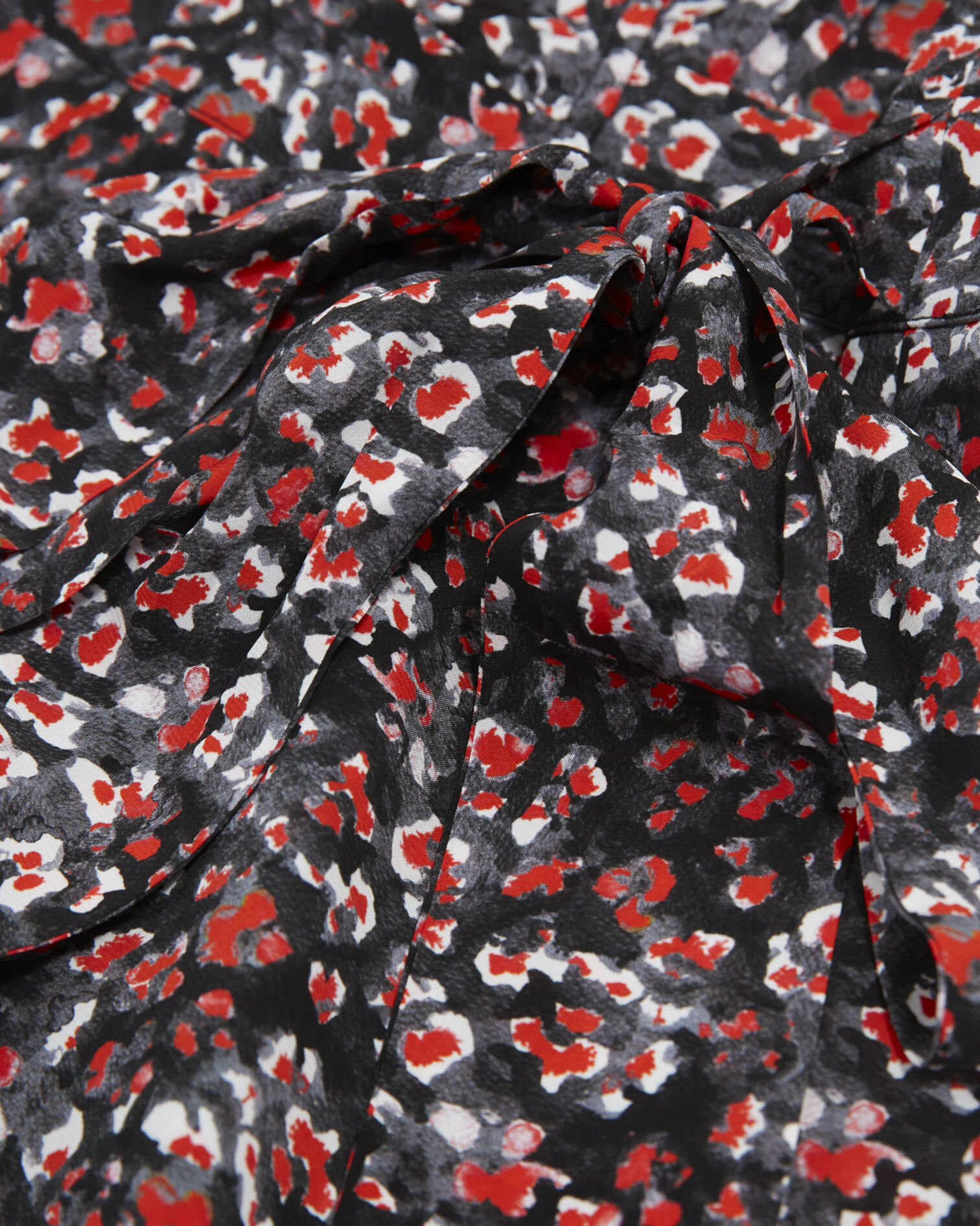 Robe courte fleurie, BLACK - RED, hi-res image number null