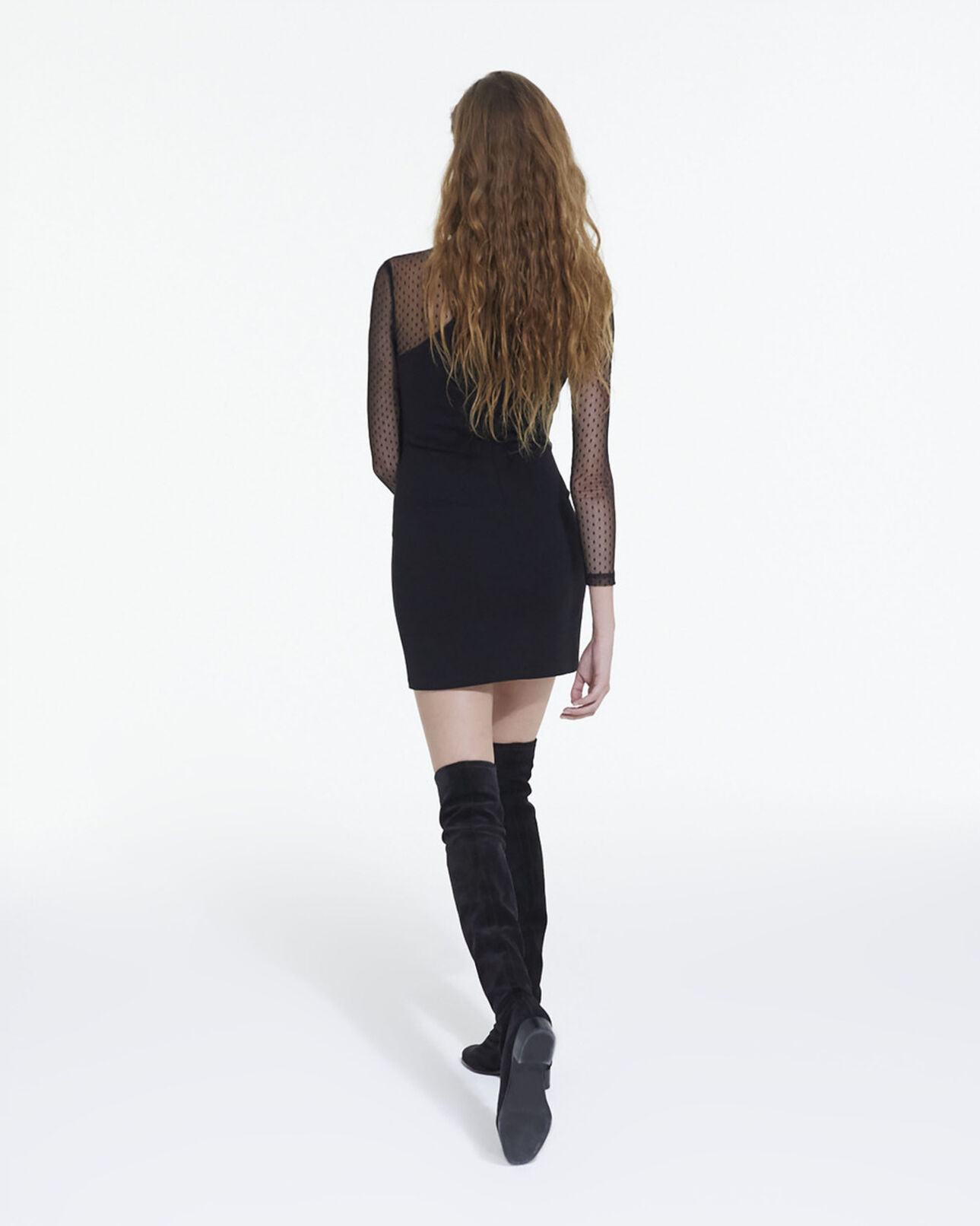 The Kooples FEMME BLACK robe courte noire