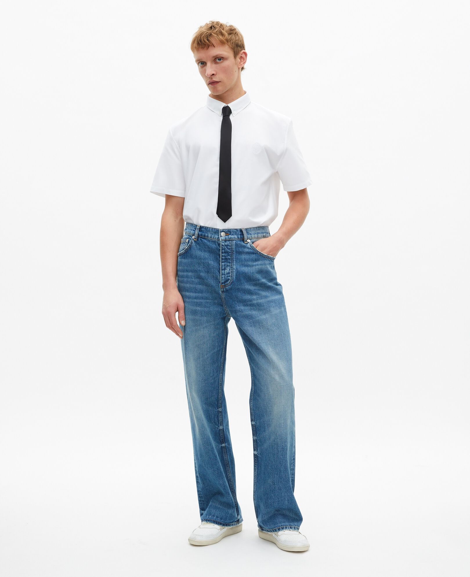 The Kooples MEN WHITE short-sleeved white shirt