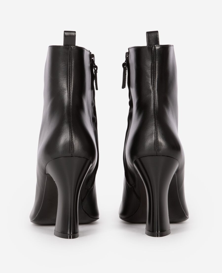 The Kooples WOMEN BLACK black leather ankle boots