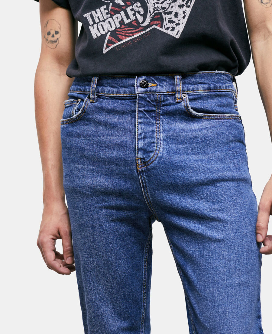 blue slim-fit jeans