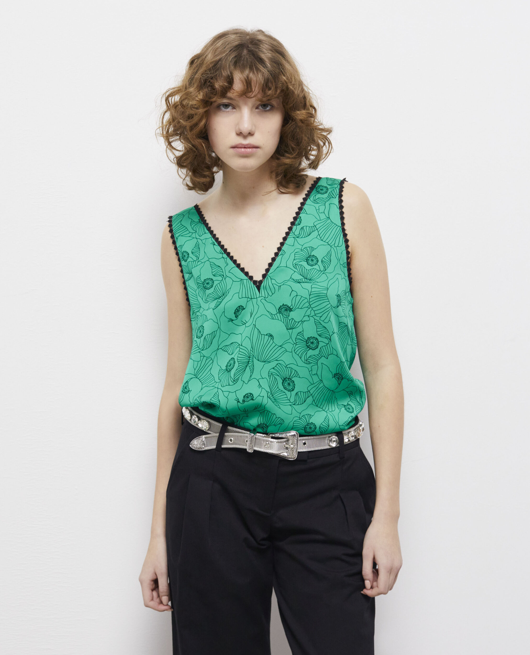 Ceinture avec bijoux et boucle western