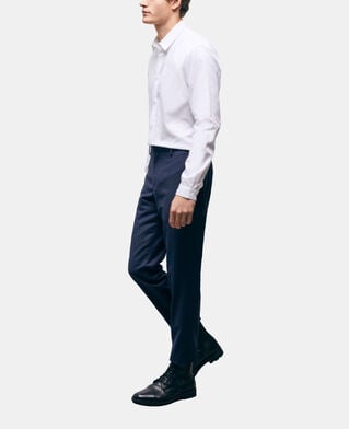 The Kooples HOMME NAVY pantalon de costume en laine bleu marine