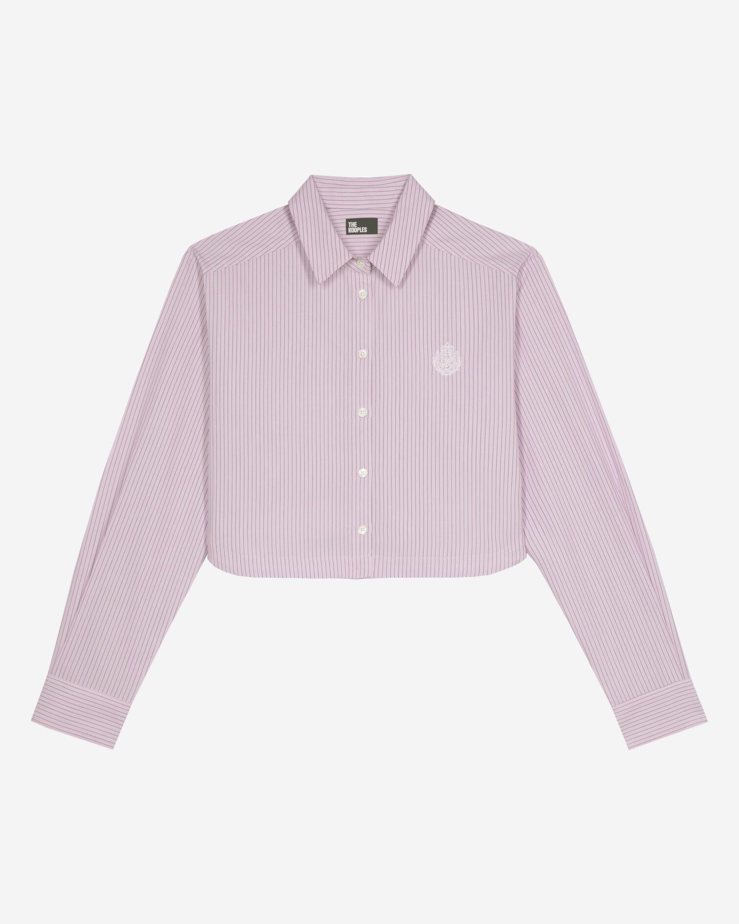 Pink poplin striped shirt, PINK BLACK, hi-res image number null
