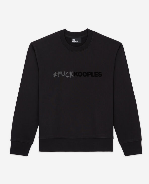 sudadera logotipo negra
