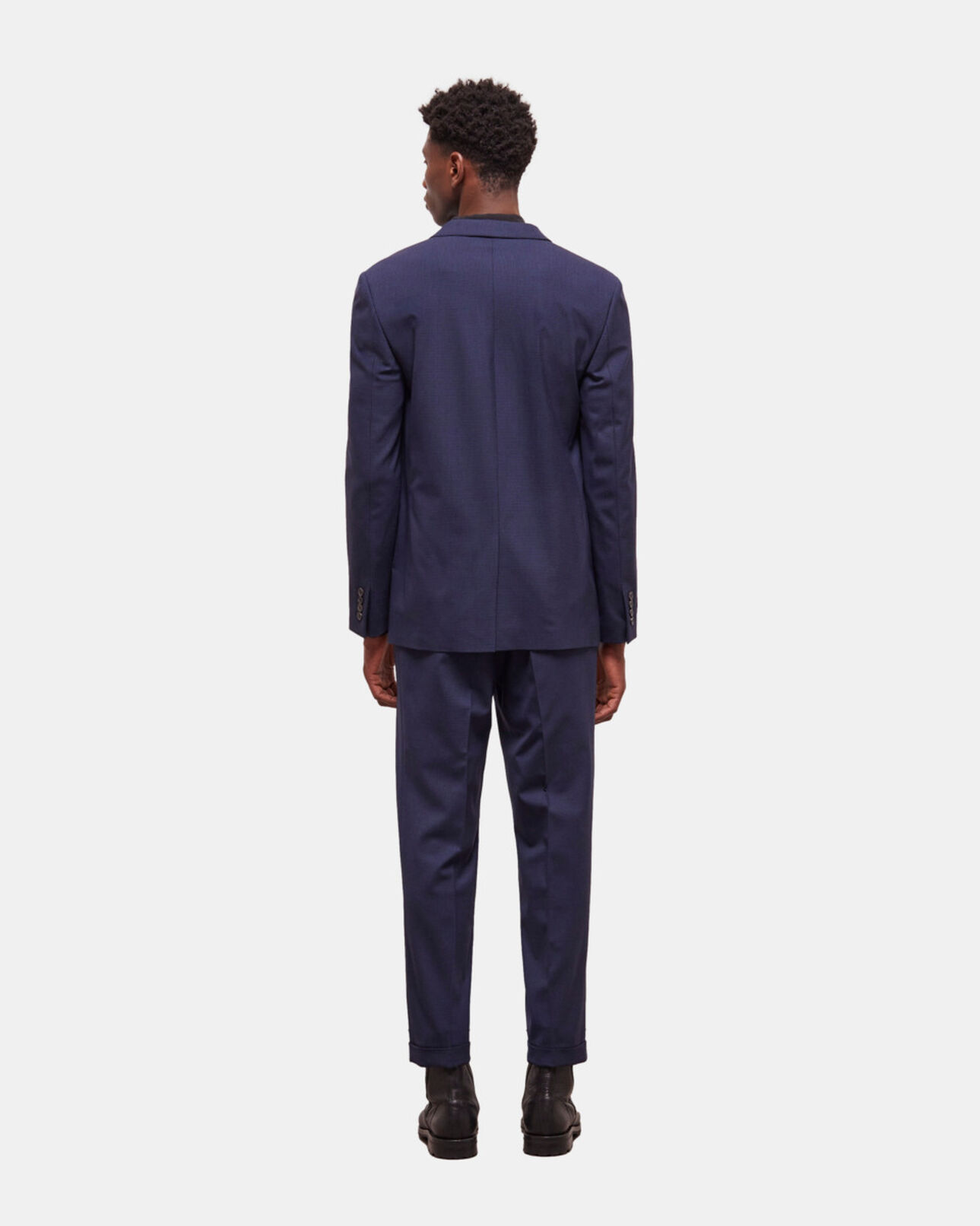 The Kooples HERREN BLACK / NAVY wollsakko mit hahnentritt-motiv