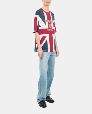 The Kooples MEN RED uk flag printed t-shirt