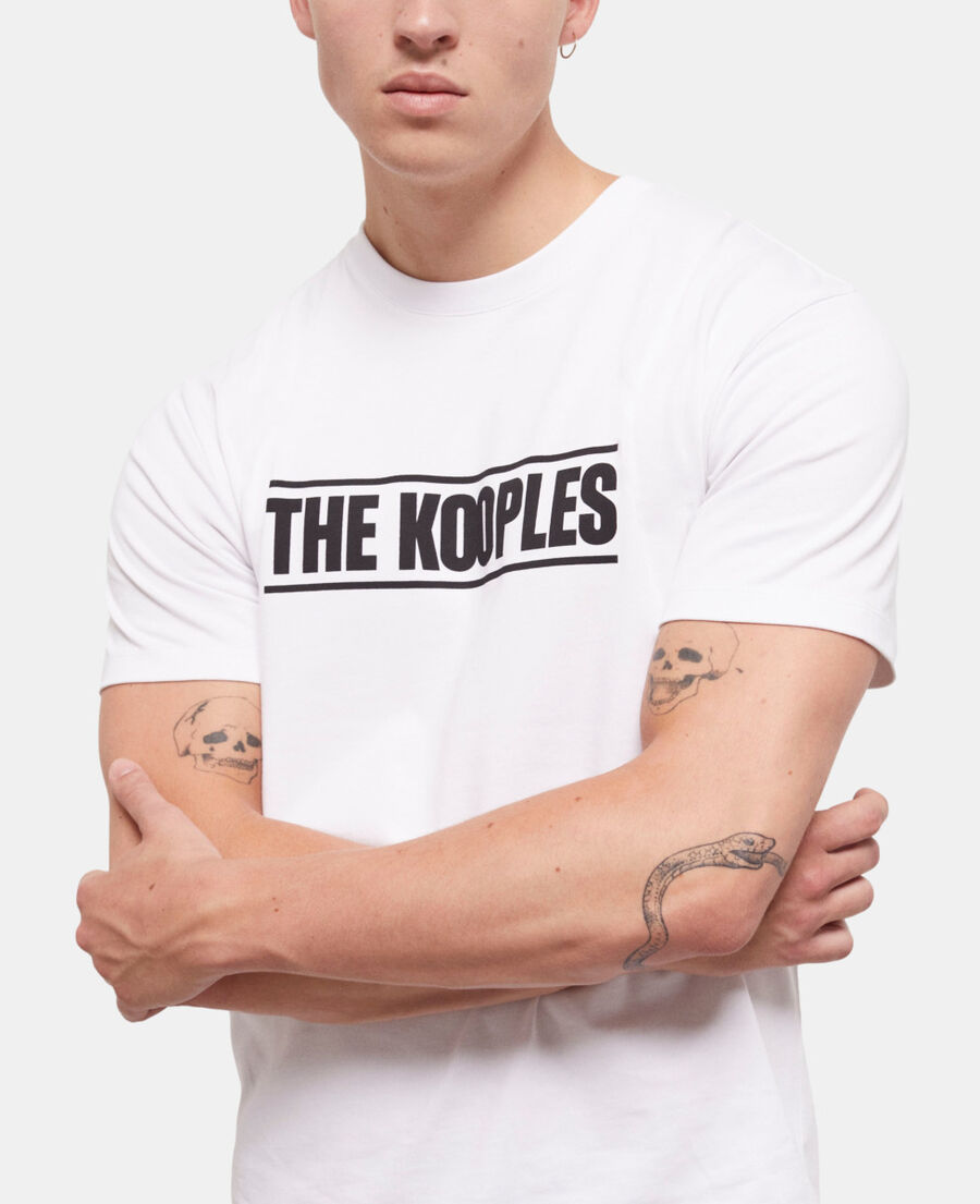 t-shirt logo the kooples blanc