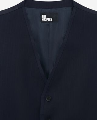 The Kooples MEN DARK NAVY navy blue wool suit vest