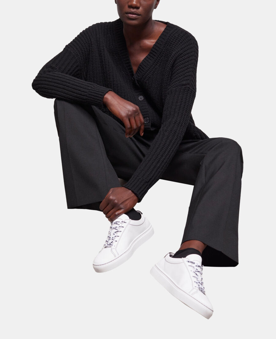 cardigan en laine noir