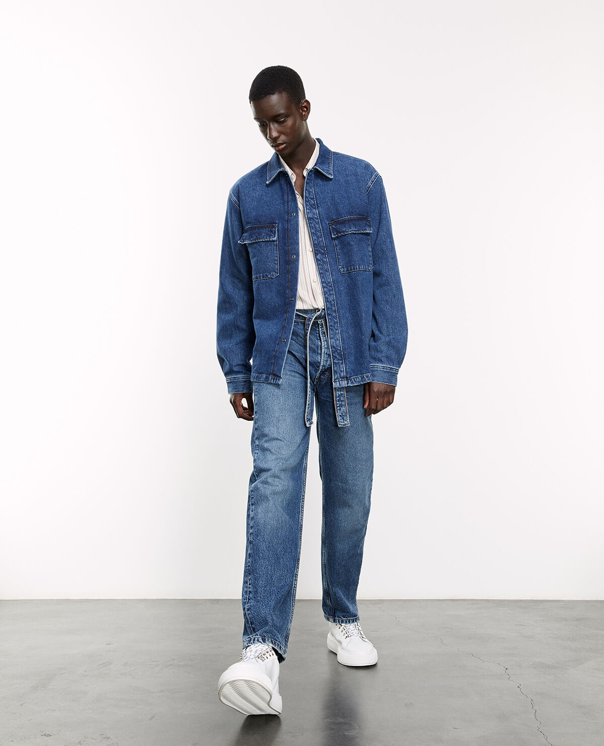 Jeans délavé homme clearance