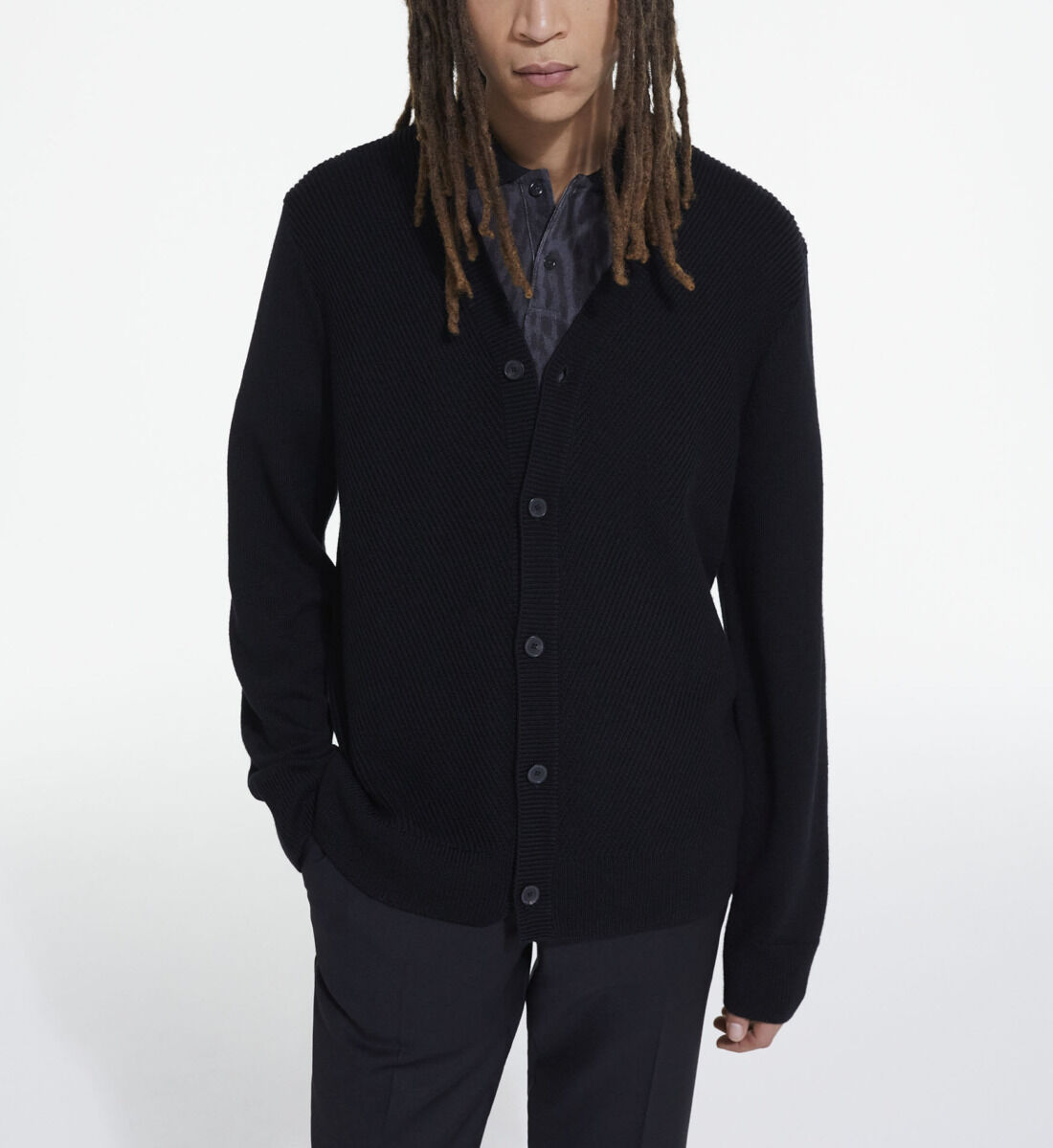 Black hotsell wool cardigan