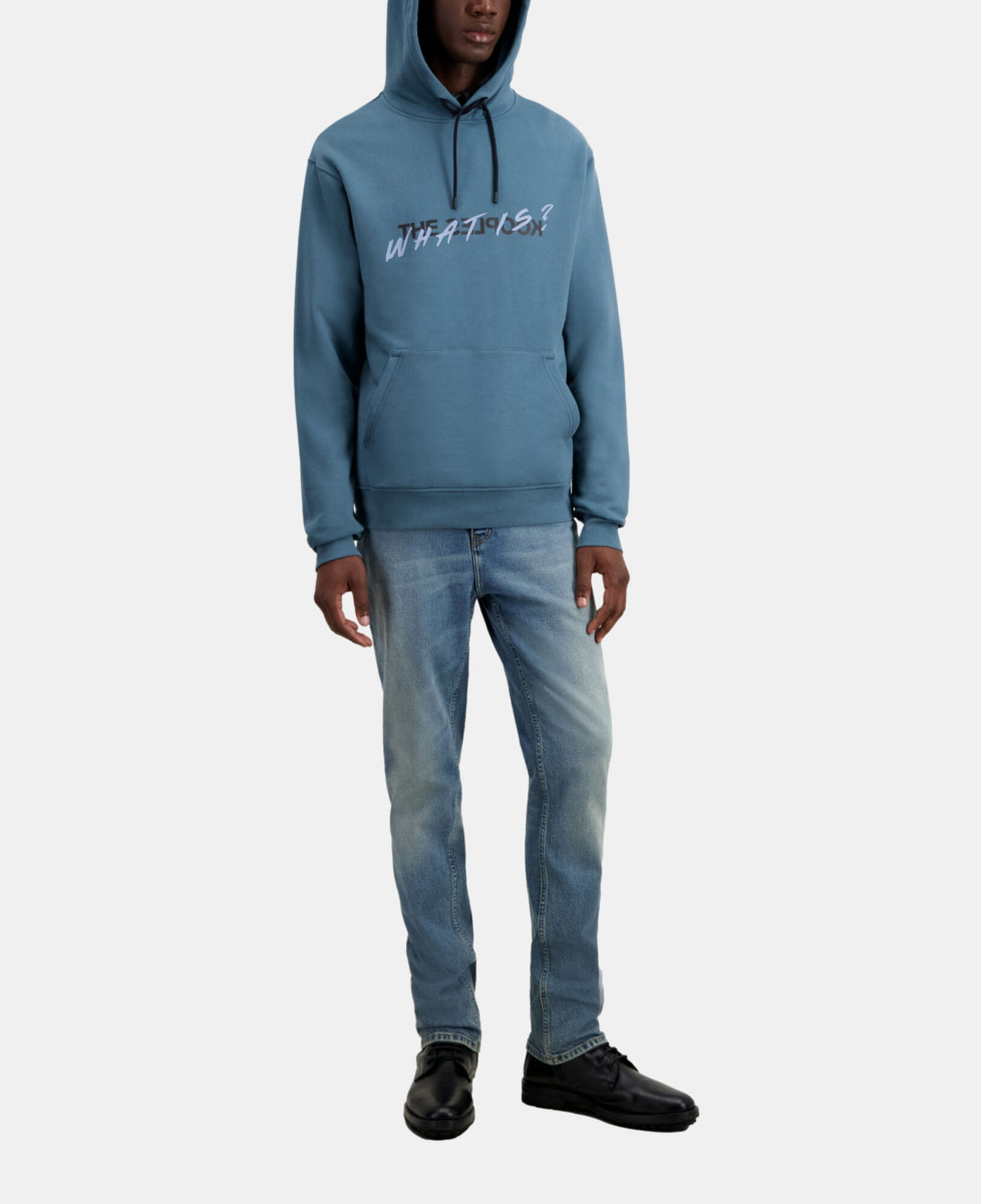 The Kooples MEN BLUE PETROL deep blue what is hoodie