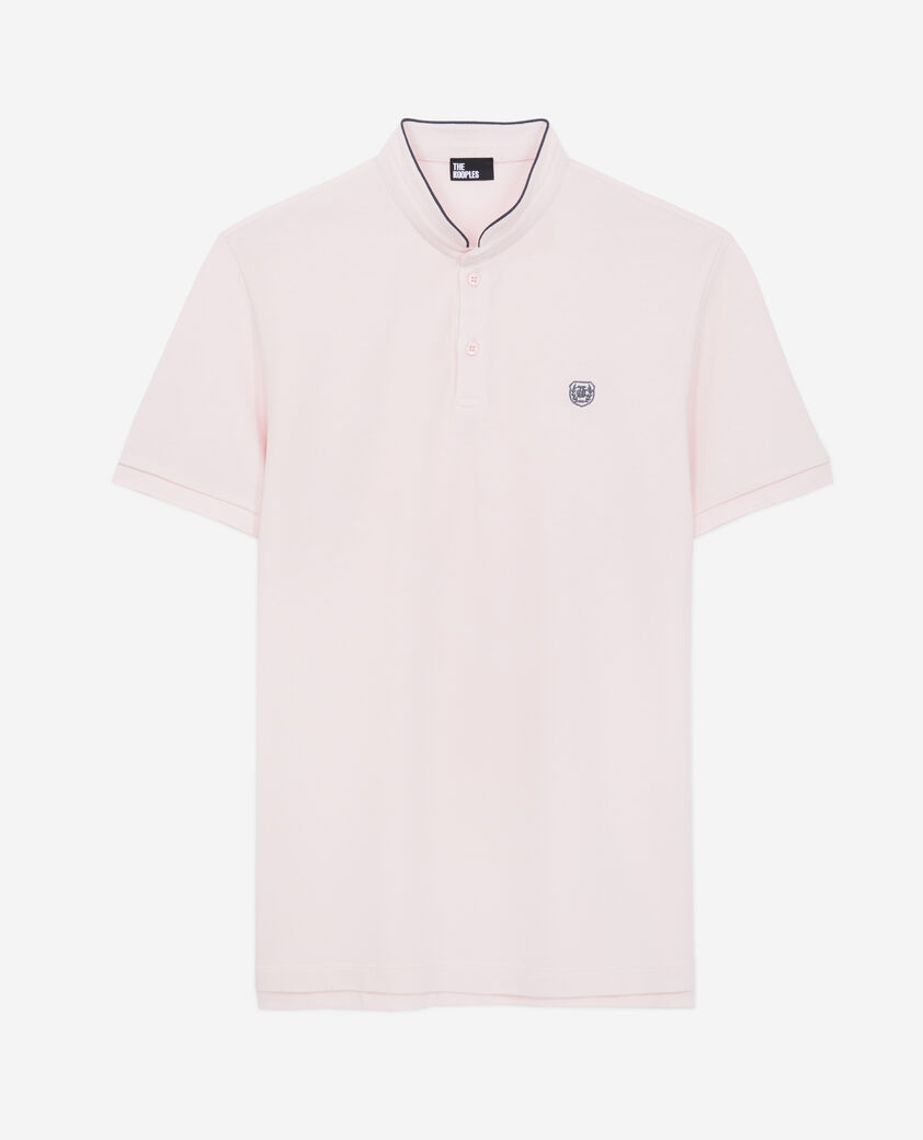 The Kooples H PINK  pink officer collar polo shirt