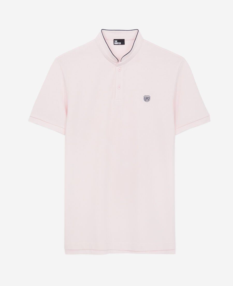 The Kooples H PINK  pink officer collar polo shirt