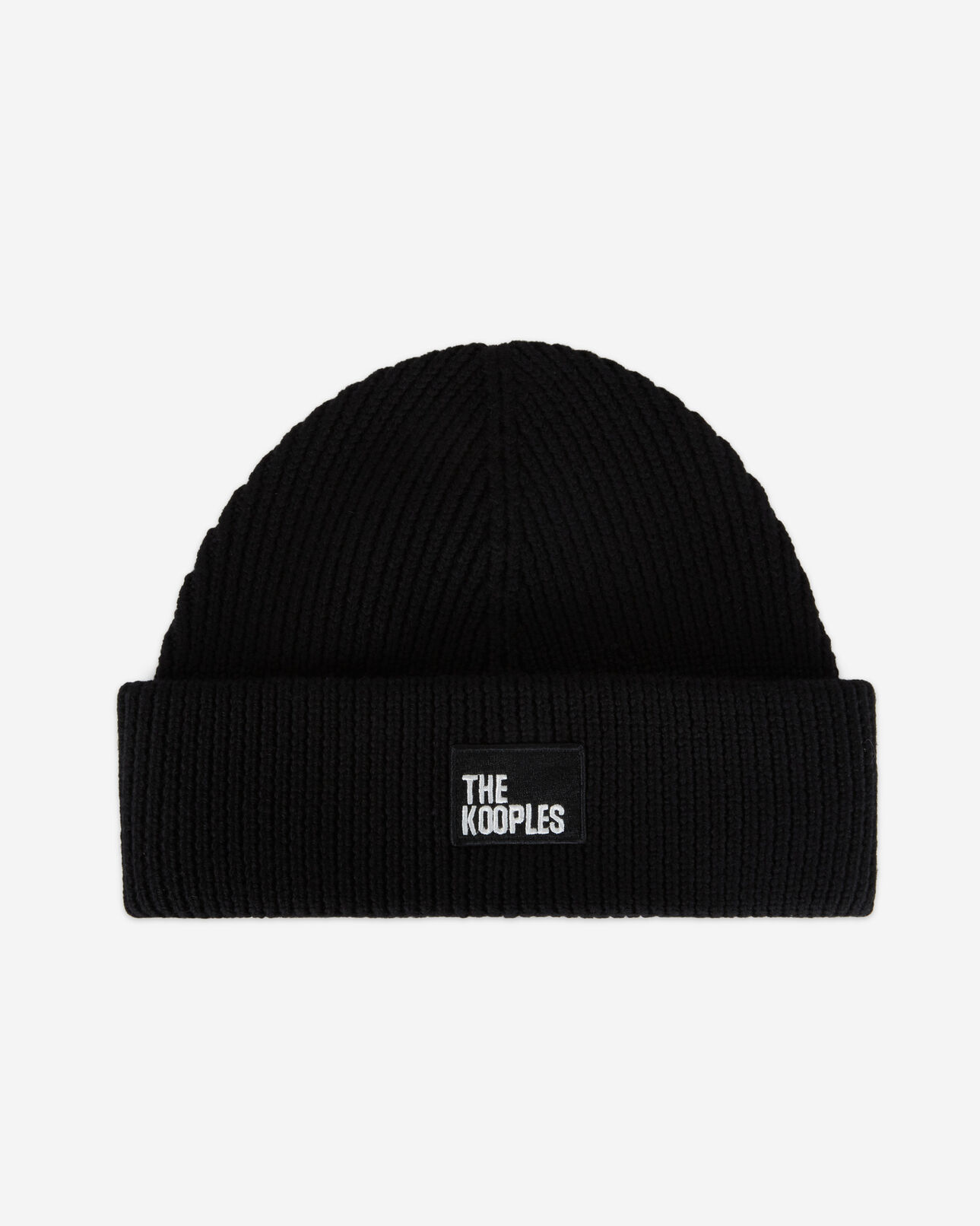 The Kooples MIXED BLACK black wool beanie