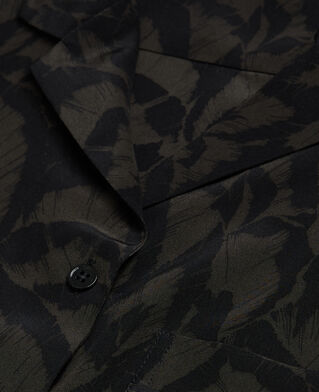 The Kooples F KAKI BLACK printed silk shirt