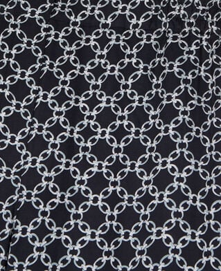 The Kooples DAMEN BLACK WHITE hose mit print