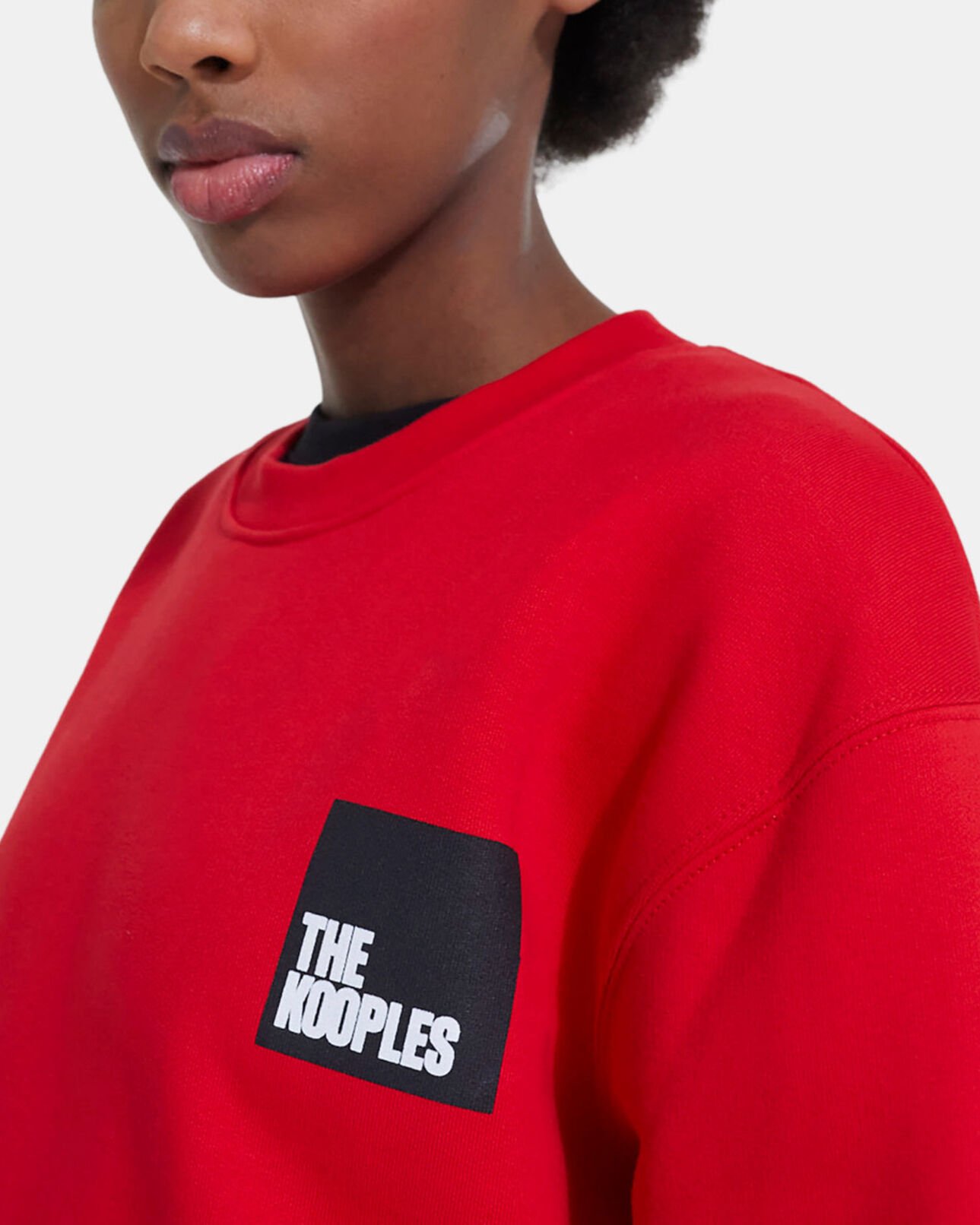 The Kooples FEMME TANGO RED sweat en coton rouge