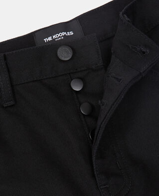 The Kooples F BLACK black straight-cut jeans