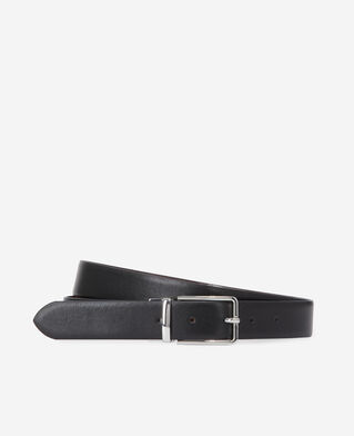The Kooples HOMME BLACK ceinture reversible en cuir bicolore
