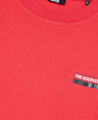 The Kooples HOMME RUBIS t-shirt avec s&eacute;rigraphie rouge