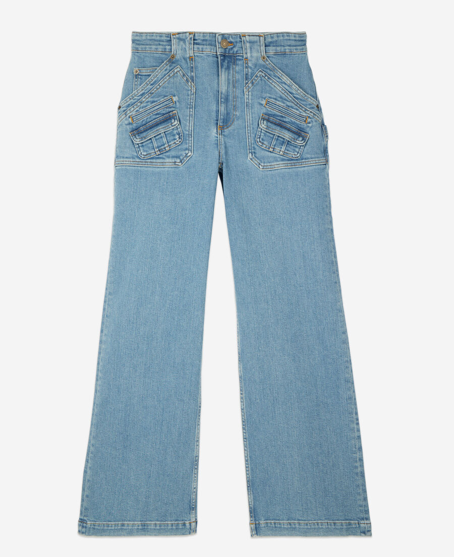 blue flare jeans
