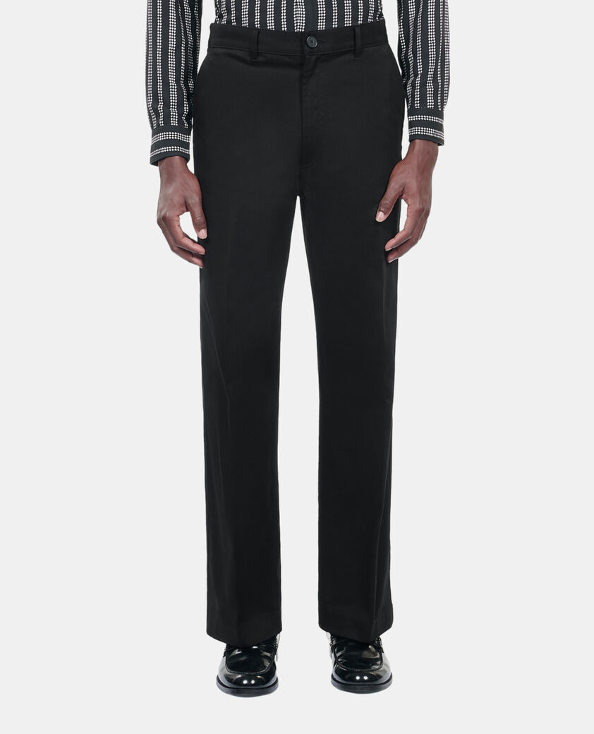The Kooples MEN BLACK black cotton trousers