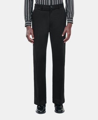 The Kooples MEN BLACK black cotton trousers