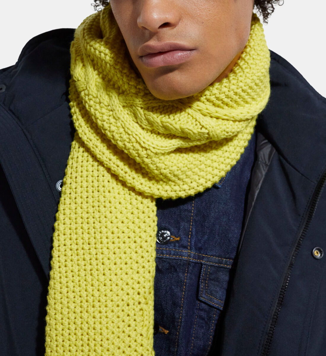 Mustard color best sale scarf