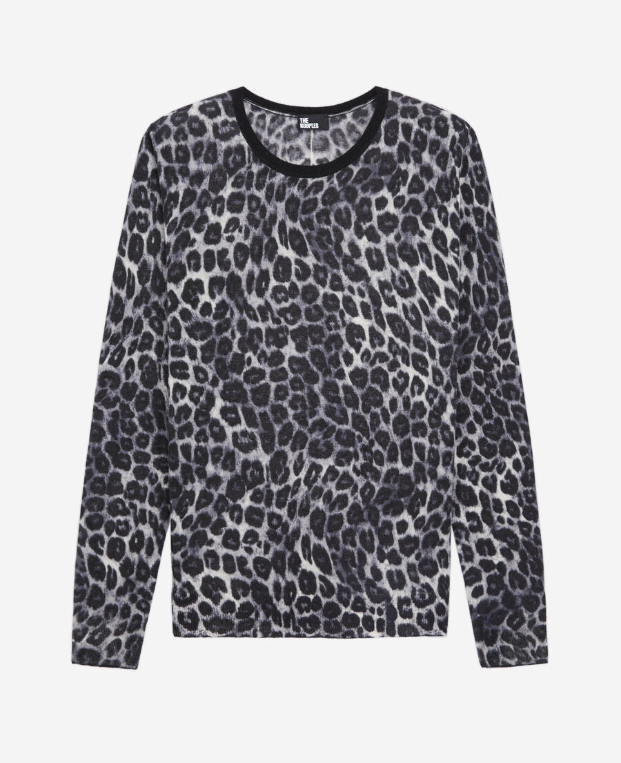 printed cashmere sweater